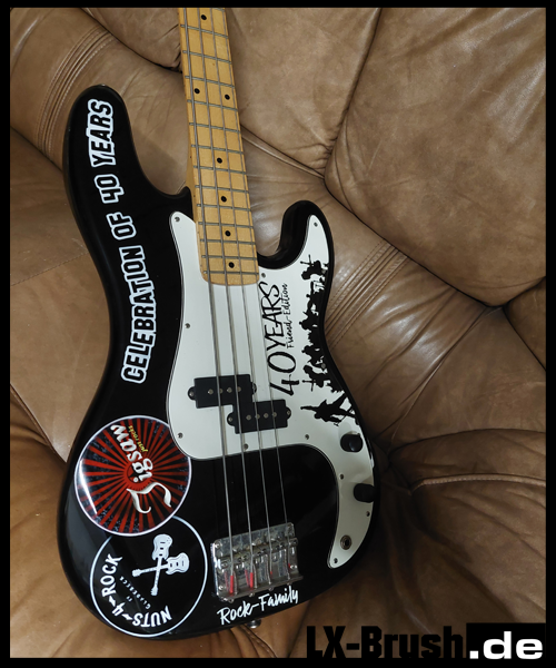 Gitarre mit etwas Design